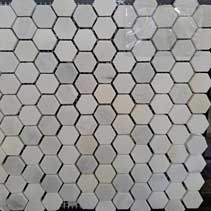 Arabescato Carrara 2” Honed Hexagon
