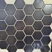 Black Matte 2” Hexagon